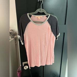 Super soft color block tshirt